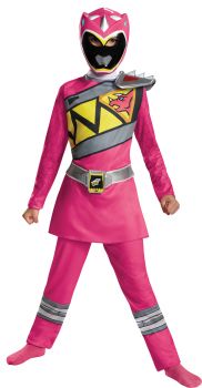 Girl's Pink Ranger Classic Costume - Dino Charge - Child M (7 - 8)