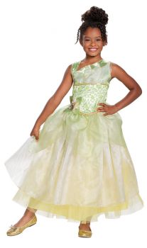 Girl's Tiana Deluxe Costume - Child M (7 - 8)