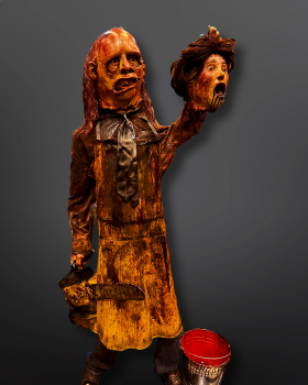 Leatherface with Bloody Severed Head