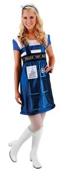 Women's Doctor Who Tardis Dress - Adult S/M (6 - 8)