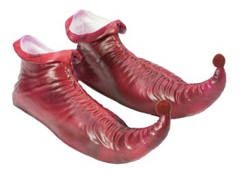 Vinyl Elf Shoes - Red