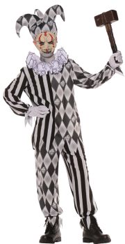 Child's Evil Harlequin Costume - Child M (6 - 8)