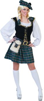Women's Scottish Lass Costume - Adult M (10 - 12)