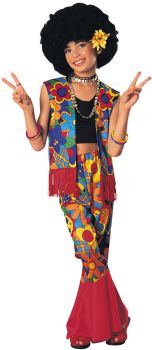 Girl's Flower Power Costume - Child Medium