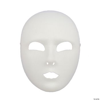 Full Face White Mask