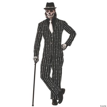 Bone Pin Stripe Suit Std