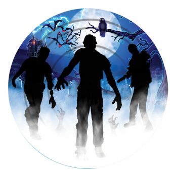 Zombie Party Plates - Pack Of 8 - 7"