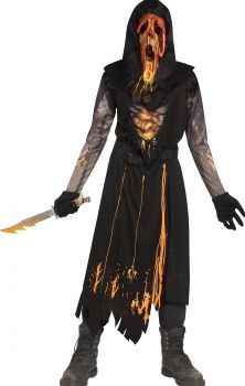 Child Scorched Ghost Face Costume - Dead By Daylight - Child L (12 - 14)