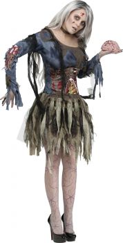 Women's Zombie Costume - Adult S/M (2 - 8)