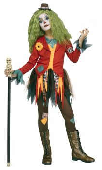 Girl's Rowdy Clown Costume - Child LG (12 - 14)