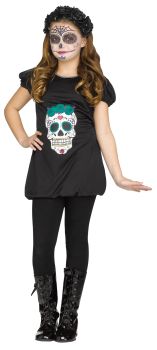 Day Of The Dead Romper - Child S (4 - 6)