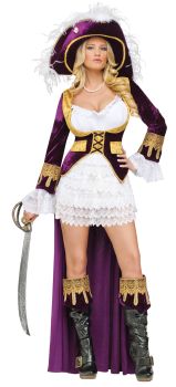 Women's Caribbean Queen Costume - Adult M (8 - 10)