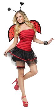 Women's Ladybug Costume - Adult S/M (2 - 8)