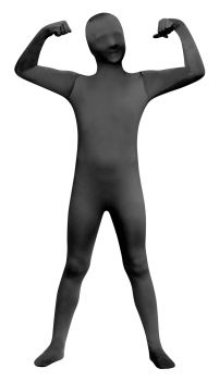 Child Skin Suit - Black - Child L (12 - 14)