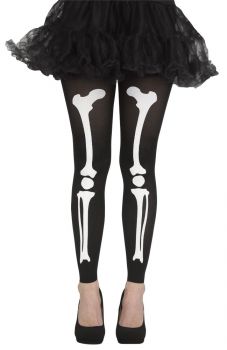 Adult Footless Bone Tights - White
