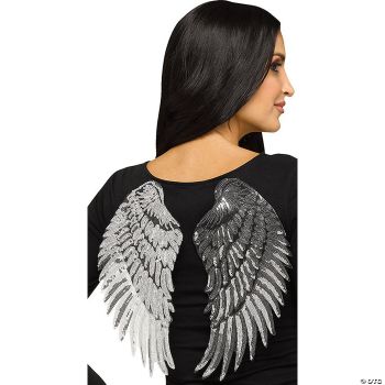 Sequin Wings - Adult - Silver