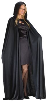 68" Hooded Cape - Black