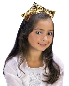 Sparkling Sequin Tiara - Gold