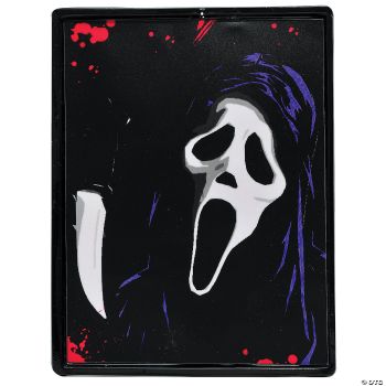 Ghost Face Neon Light-Up Sign