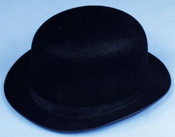 Derby Hat Felt - Black - Hat Size L (23" C)