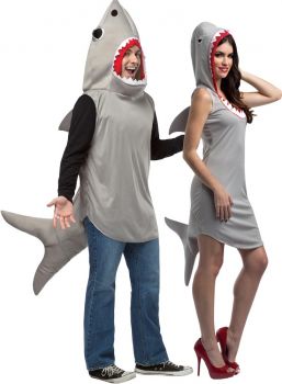 Sand Shark Hoodie & Dress Couples Costume