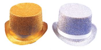 Top Hat Lame Gold
