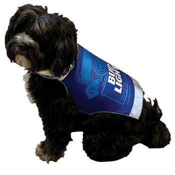 Bud Light Can Dog Costume - Pet L/XL