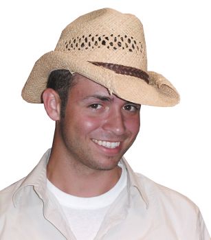 Cowboy Hat Rolled - Beige