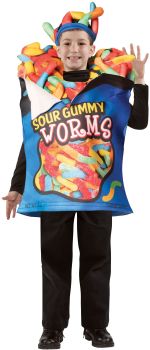 Sour Gummy Worms Child Costume