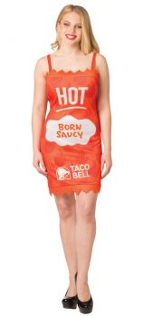 Taco Bell Packet Dress - Hot - Adult S/M