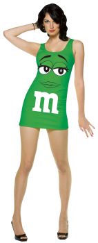 Women's M&M Tank Dress - Green - Adult OSFM
