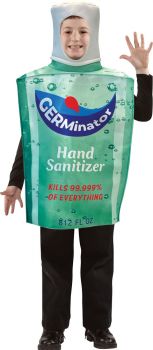 Germinator Hand Sanitizer Bottle Child Costume