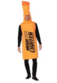 Highlighter Adult Costume - Orange