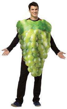 Get Real Bunch Of Grapes Costume - Green - Adult OSFM