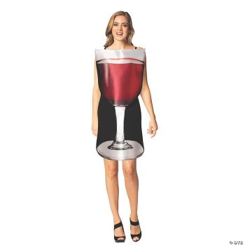 Women's Get Real Glass Of Red Wine Costume