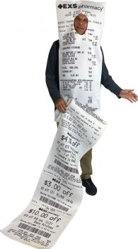EXS-ively Long Pharmacy Receipt Adult Costume