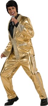 Men's Grand Heritage Gold Lame Elvis Costume - Adult Medium