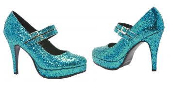 Women's Alice Platform Pump - Blue Glitter - Women's Shoe 7