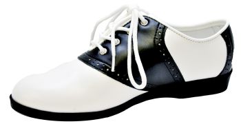 Women's Saddle Shoe - Black/White - Women's Shoe L (9 - 10)