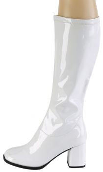 Gogo Boots White - Women's Shoe 10