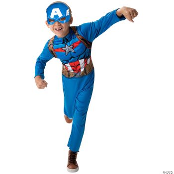 Capt. America Steve Rogers Value Child Costume - Child Large