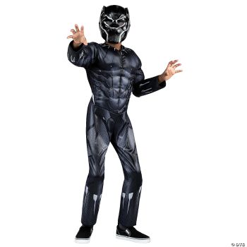 Black Panther Child Qualux Costume - Child Medium