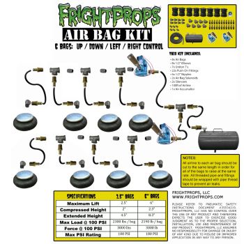 Air Bag Kit:  2.5" Lift -  6 Bags  - UP:DOWN:LEFT:RIGHT Motion