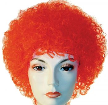 Curly Clown Wig - Orange