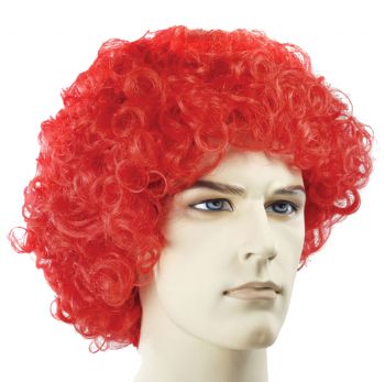 FD Curly Clown Wig - Red