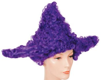 Star Clown Wig - Purple