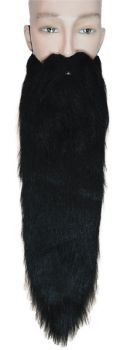 Hillbilly Beard Long Wig - Black