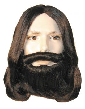 Biblical Wig & Beard Set - Auburn