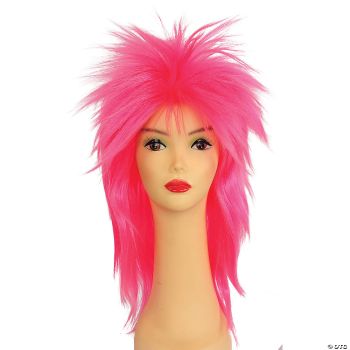 Punk Fright Wig - Hot Pink
