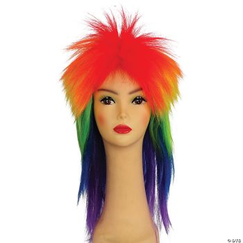 Punk Fright Wig - Rainbow